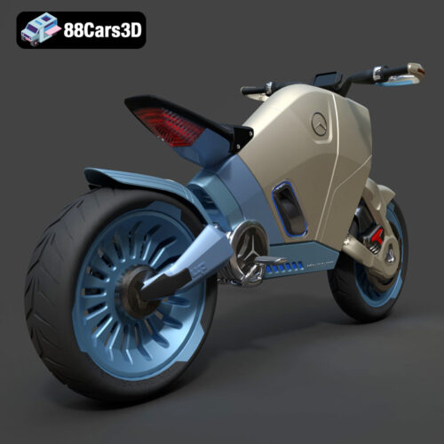 SMARANZA Mercedes Concept Electrical Motorcycle 3D Model