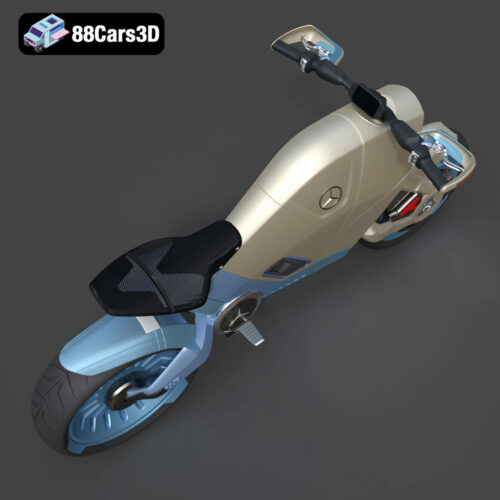SMARANZA Mercedes Concept Electrical Motorcycle 3D Model
