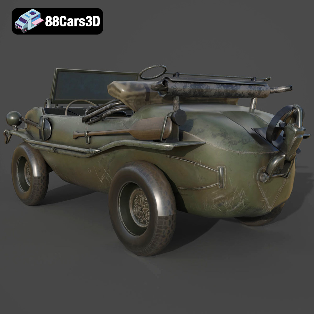 Volkswagen Schwimmwagen Typ 166 3D Model