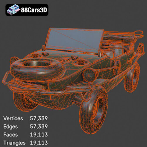Volkswagen Schwimmwagen Typ 166 3D Model