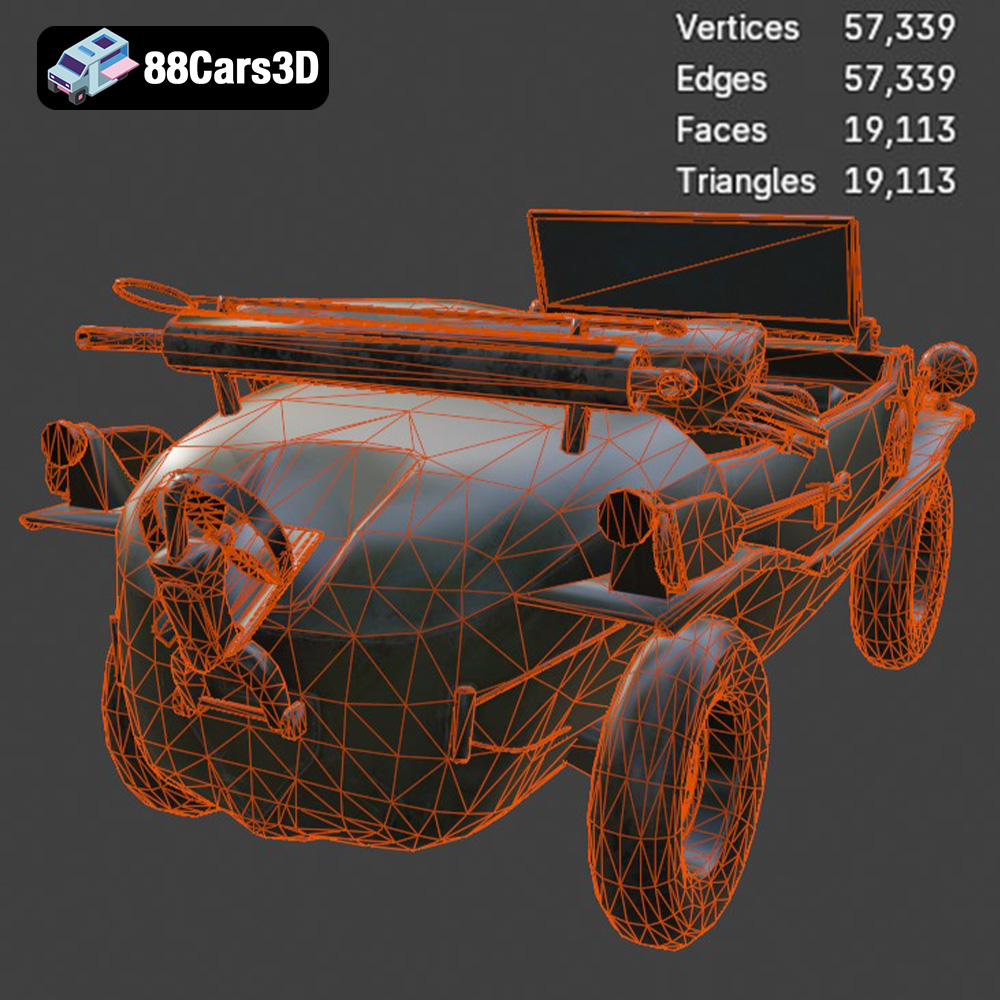 Volkswagen Schwimmwagen Typ 166 3D Model
