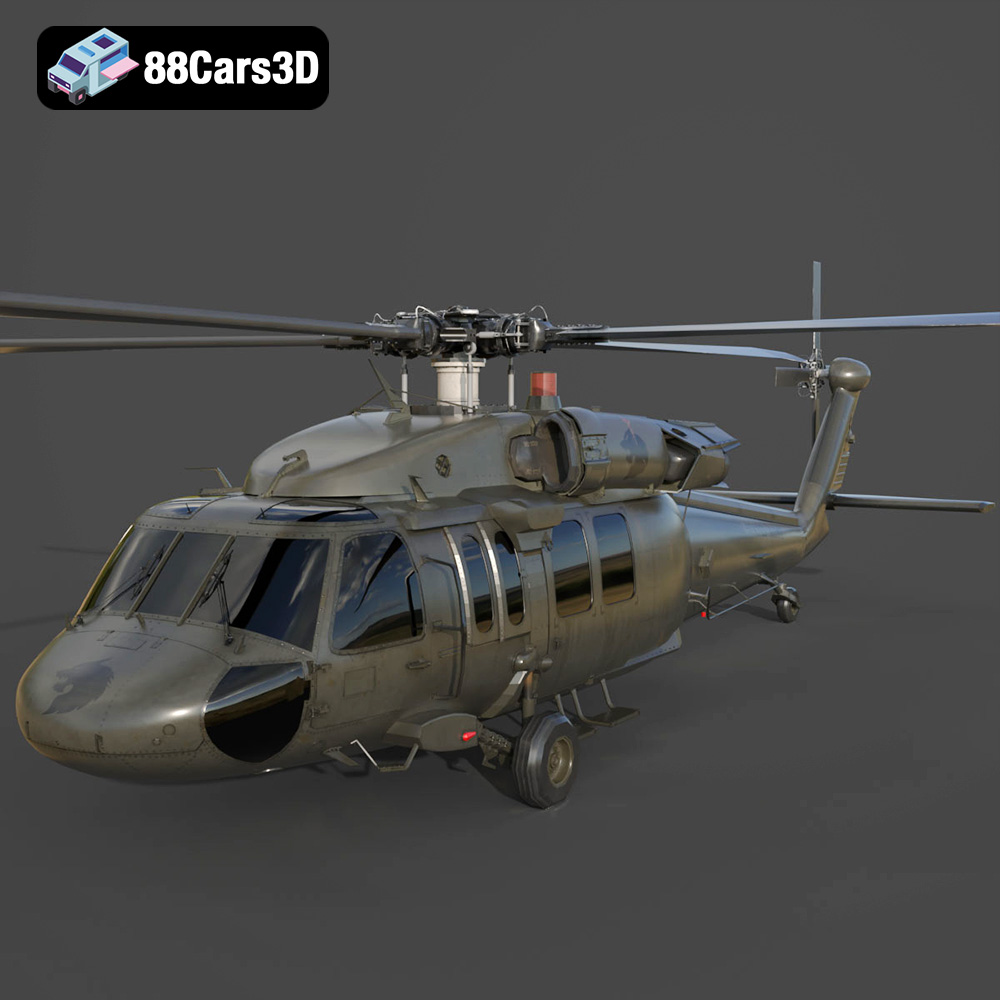 Sikorsky UH-60 Black Hawk US 3D Model
