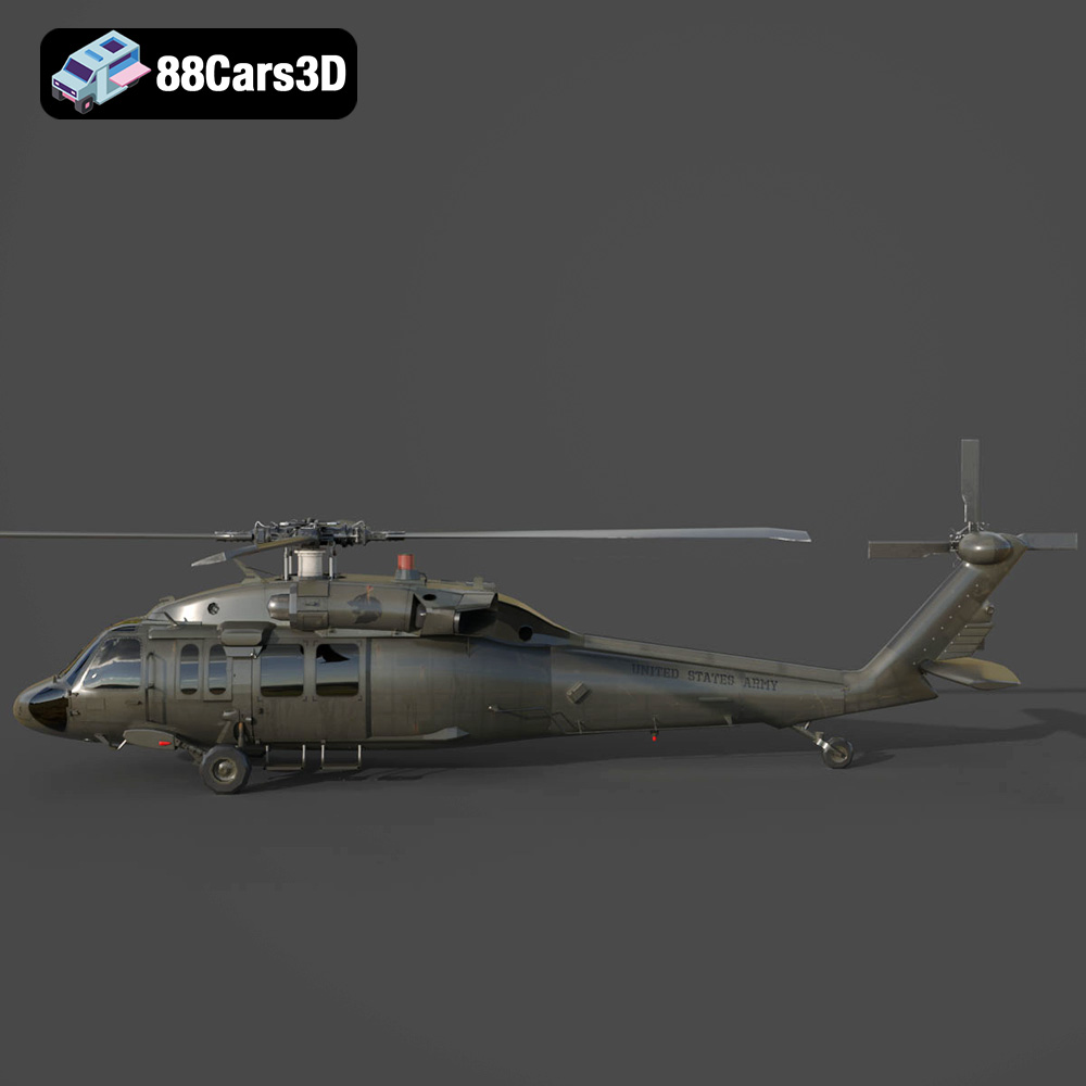 Sikorsky UH-60 Black Hawk US 3D Model