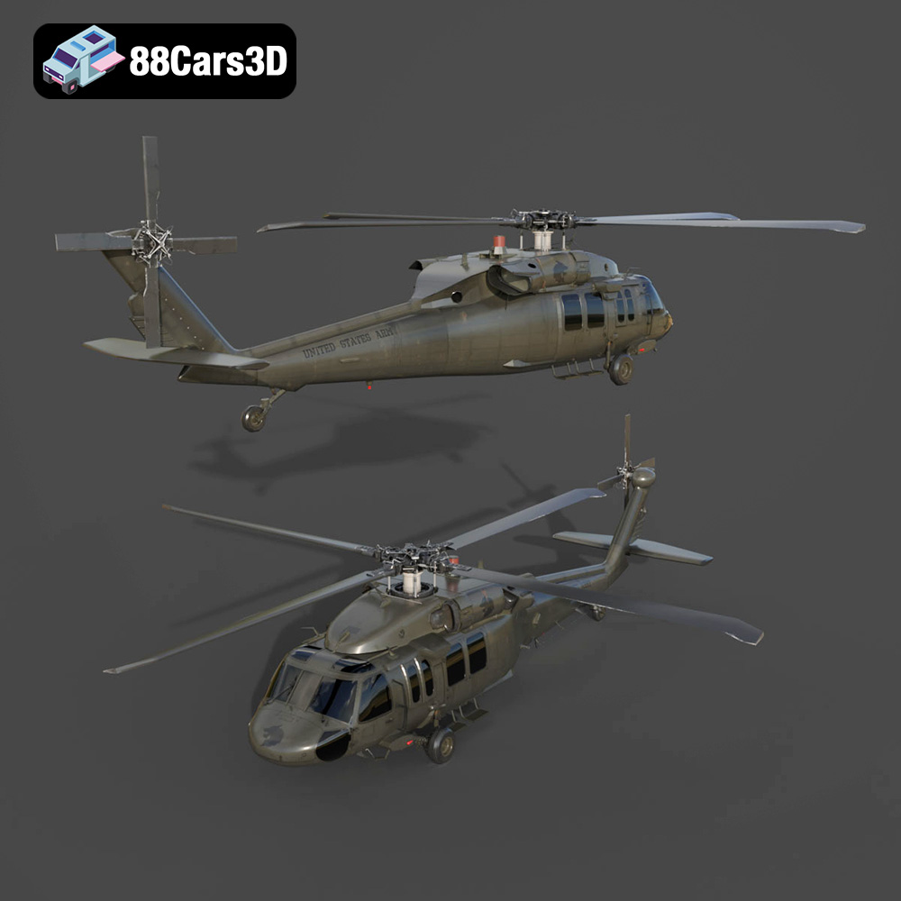 Sikorsky UH-60 Black Hawk US 3D Model