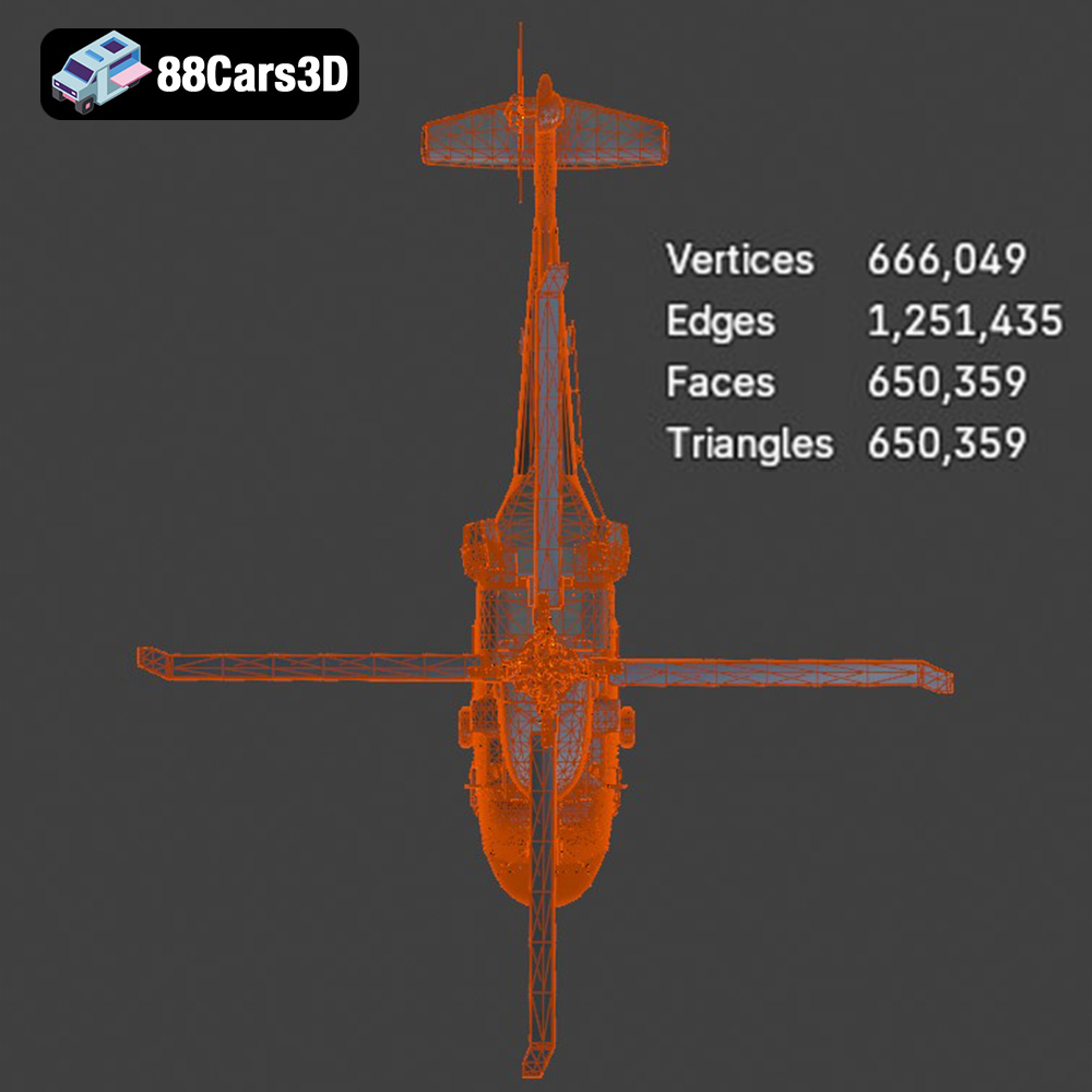 Sikorsky UH-60 Black Hawk US 3D Model
