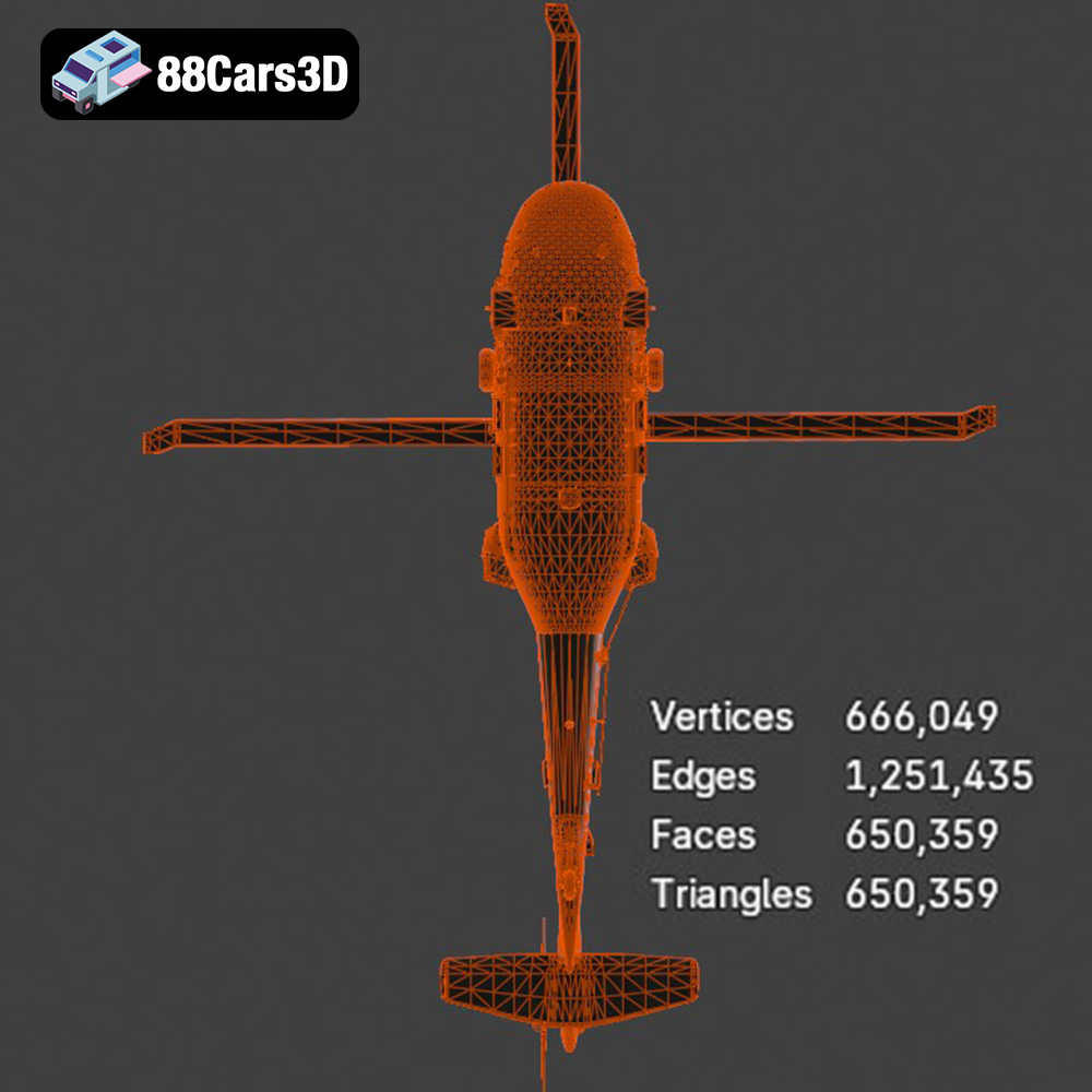 Sikorsky UH-60 Black Hawk US 3D Model