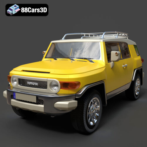 Toyota FJ Cruiser 2010 3D Model Download STL FBX OBJ GLB Blend - Main Image Toyota FJ Cruiser 2010