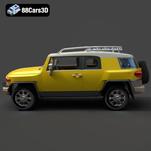 Toyota FJ Cruiser 2010 3D Model Download STL FBX OBJ GLB Blend - Gallery Image 1 Toyota FJ Cruiser 2010