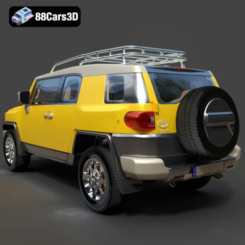 Toyota FJ Cruiser 2010 3D Model Download STL FBX OBJ GLB Blend - Gallery Image 2 Toyota FJ Cruiser 2010