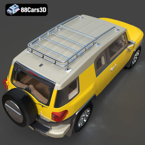 Toyota FJ Cruiser 2010 3D Model Download STL FBX OBJ GLB Blend - Gallery Image 3 Toyota FJ Cruiser 2010