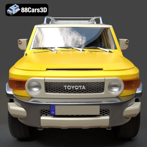 Toyota FJ Cruiser 2010 3D Model Download STL FBX OBJ GLB Blend - Gallery Image 4 Toyota FJ Cruiser 2010