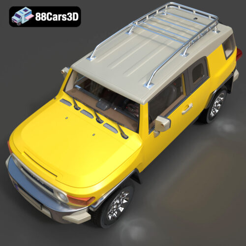 Toyota FJ Cruiser 2010 3D Model Download STL FBX OBJ GLB Blend - Gallery Image 5 Toyota FJ Cruiser 2010