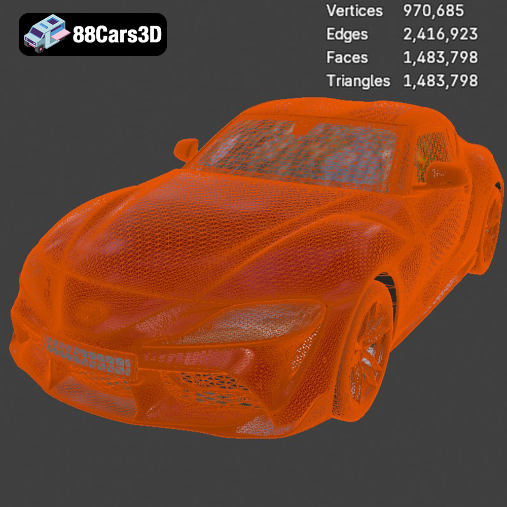 Toyota Supra 2020 3D Model