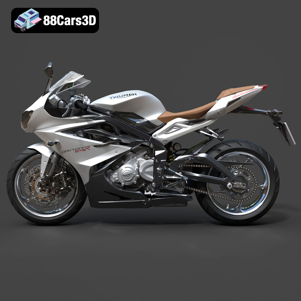 Triumph Daytona 675R ABS 2015 3D Model