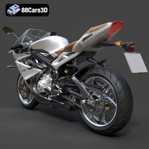 Triumph Daytona 675R ABS 2015 3D Model