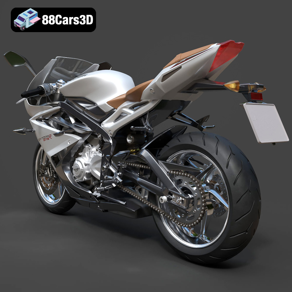 Triumph Daytona 675R ABS 2015 3D Model