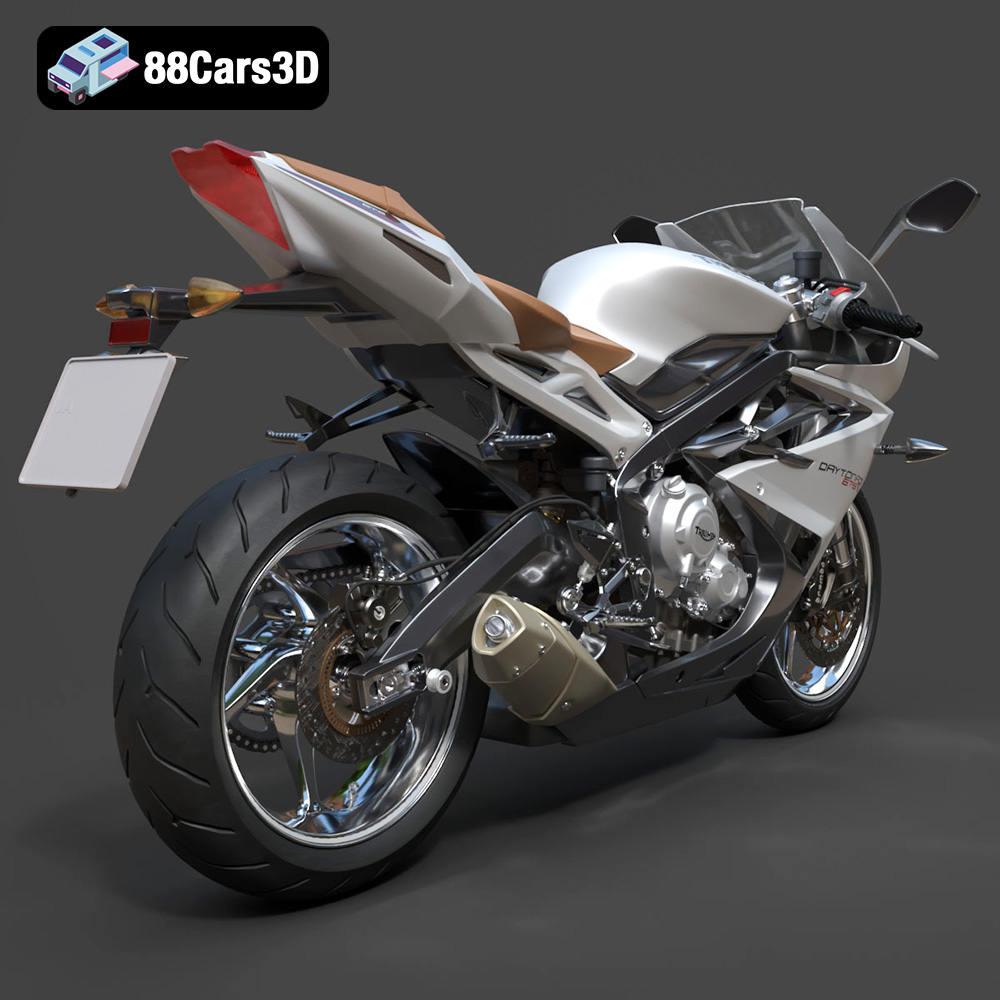 Triumph Daytona 675R ABS 2015 3D Model