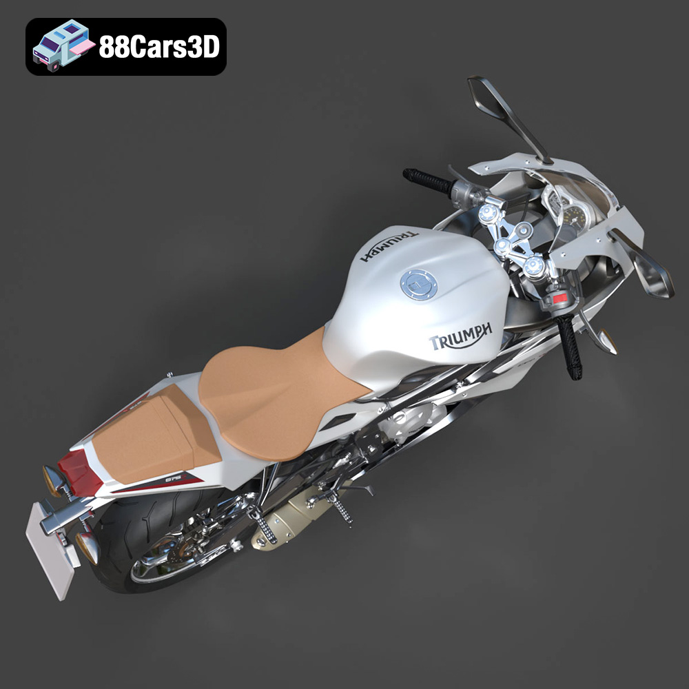 Triumph Daytona 675R ABS 2015 3D Model