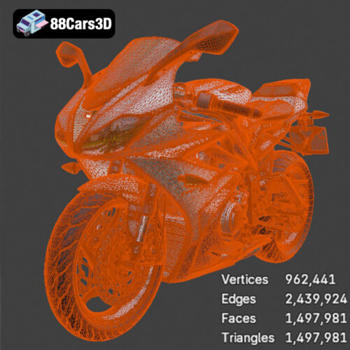 Triumph Daytona 675R ABS 2015 3D Model