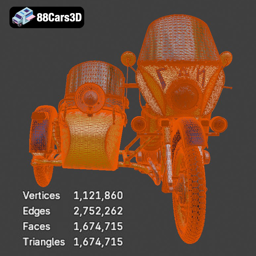 Ural M67-36-P 1976 3D Model