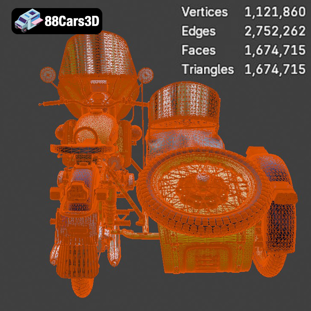 Ural M67-36-P 1976 3D Model
