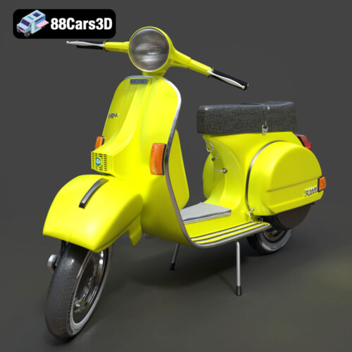 Vespa P200E 3D Model