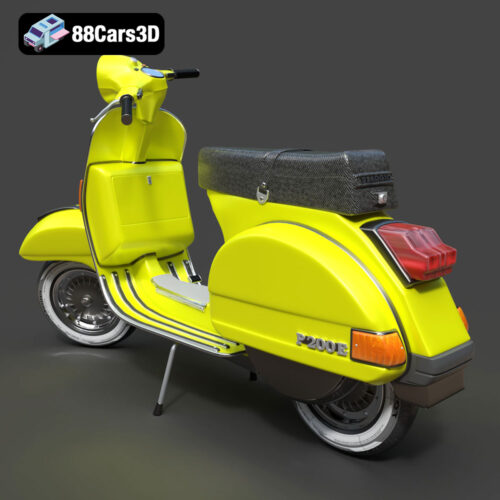 Vespa P200E 3D Model