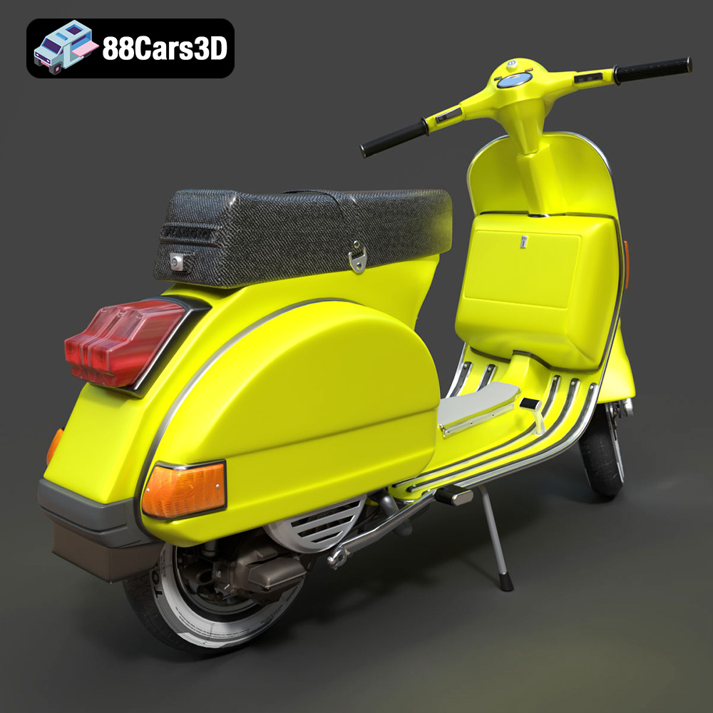Vespa P200E 3D Model