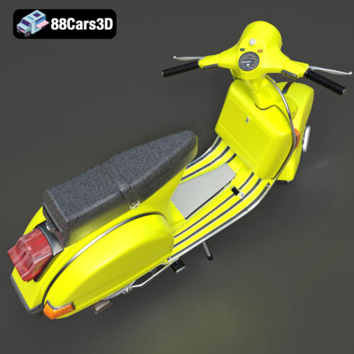Vespa P200E 3D Model