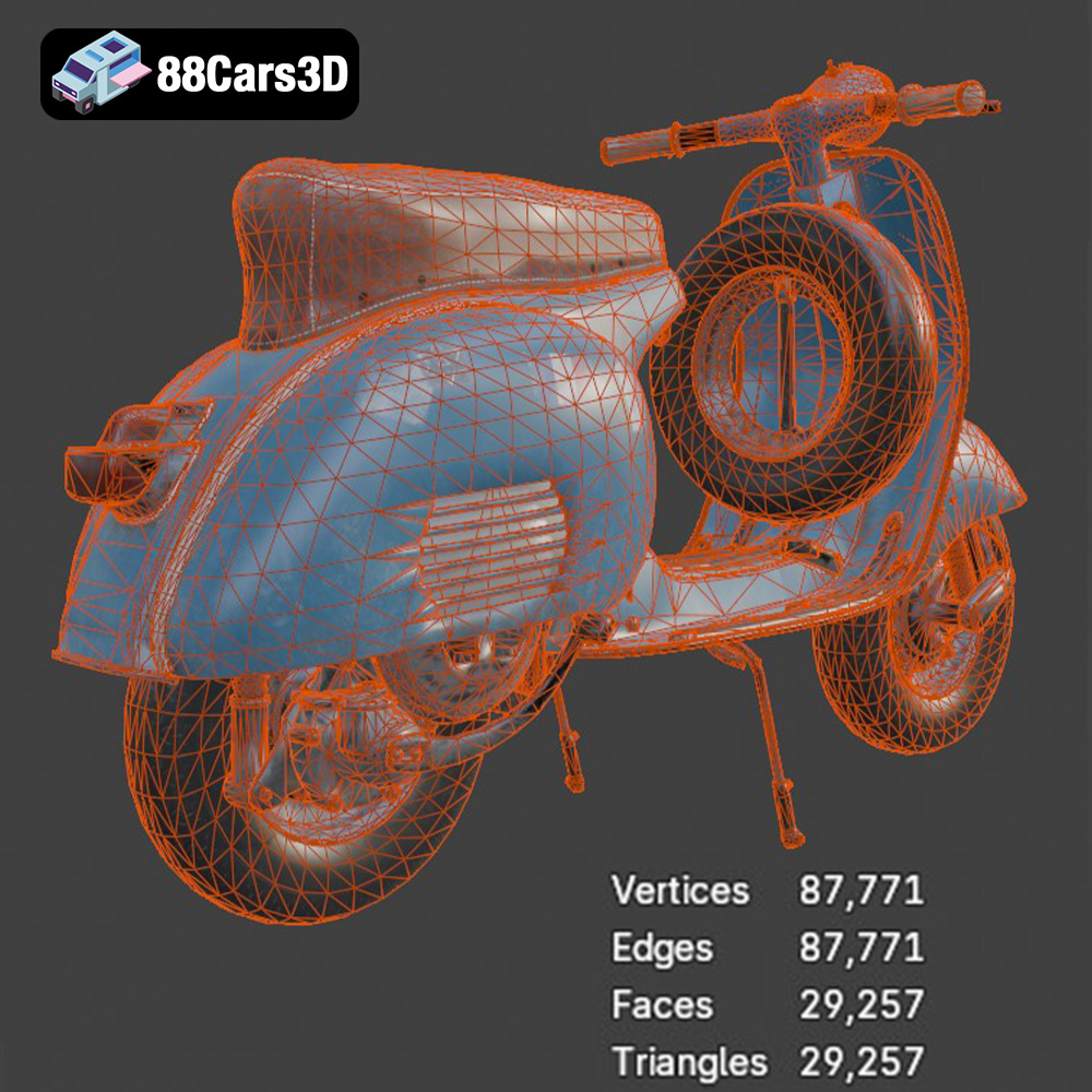 Vespa GS 150 3D Model