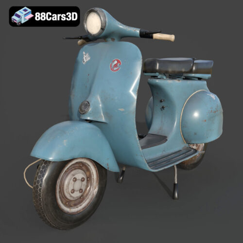 Vintage Vespa 3D Model
