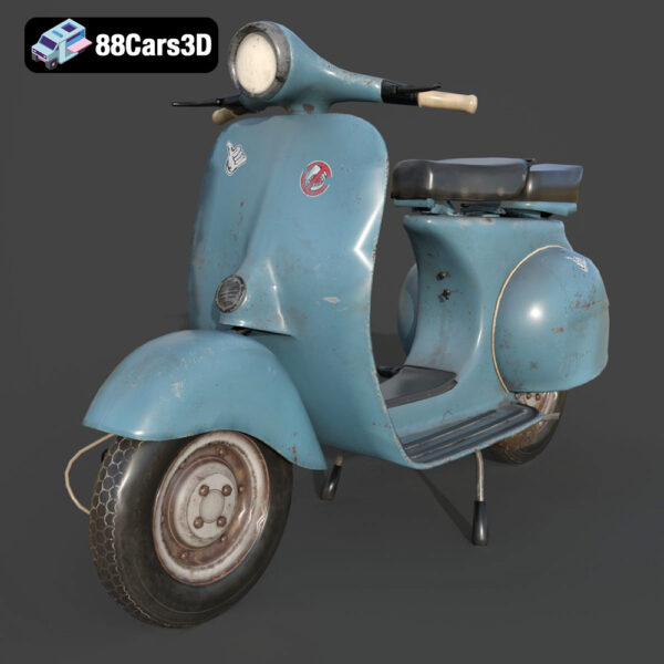 Vintage Vespa 3D Model