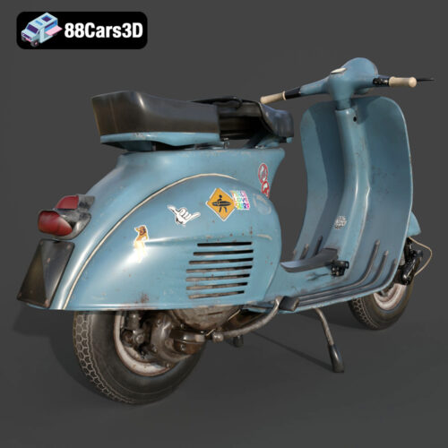 Vintage Vespa 3D Model