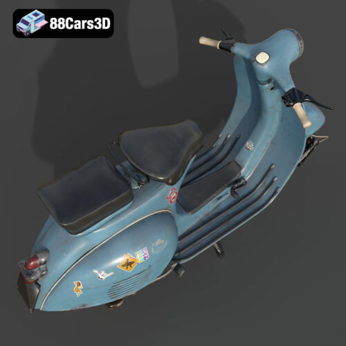 Vintage Vespa 3D Model