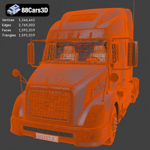 Volvo VNL Tractor Truck 2002 3D Model