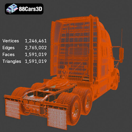 Volvo VNL Tractor Truck 2002 3D Model