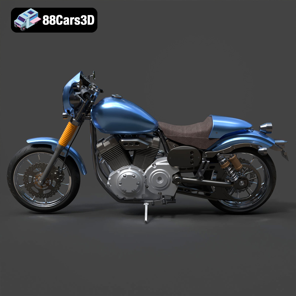 Yamaha XV950 Racer 3D Model