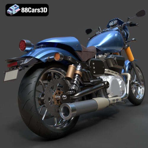 Yamaha XV950 Racer 3D Model