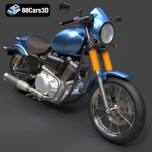 Yamaha XV950 Racer 3D Model