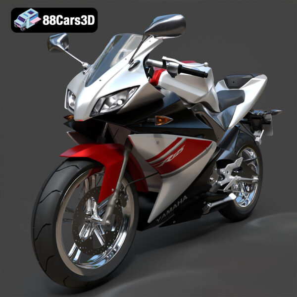 Yamaha YZF-R125 EU 3D Model