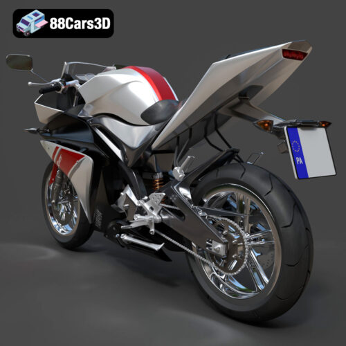 Yamaha YZF-R125 EU 3D Model