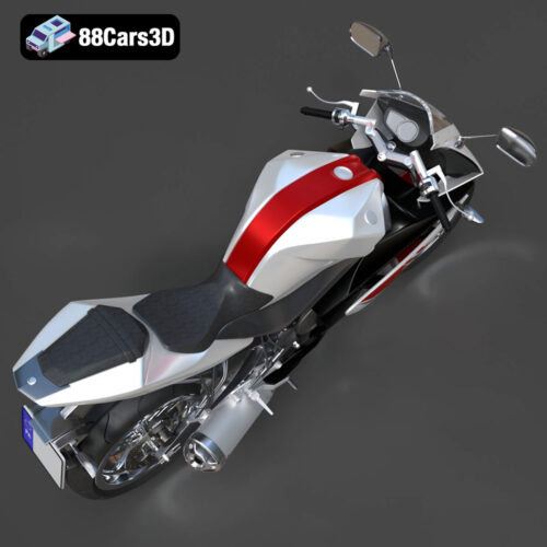 Yamaha YZF-R125 EU 3D Model