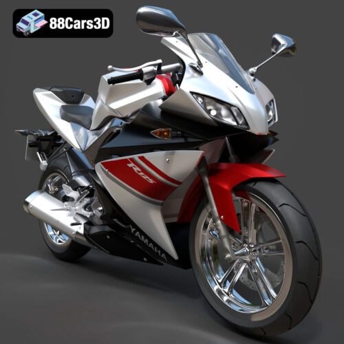 Yamaha YZF-R125 EU 3D Model