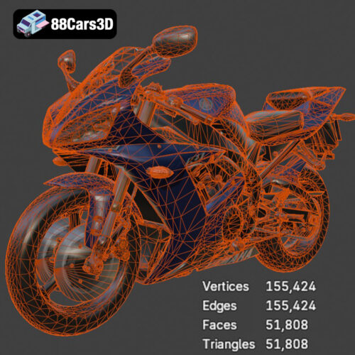 Yamaha R1 3D Model