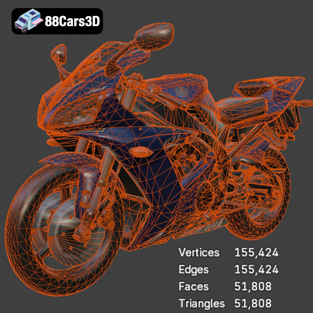 Yamaha R1 3D Model