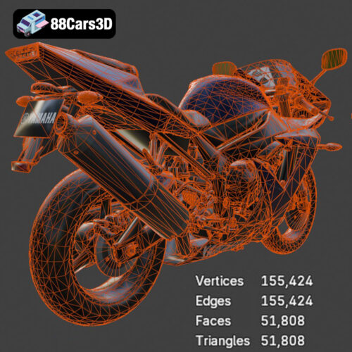 Yamaha R1 3D Model