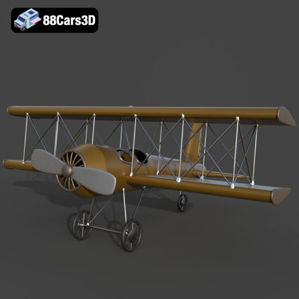 Airplane 07 3D Model Download STL FBX OBJ GLB Blend - Gallery Image 8 Airplane 07