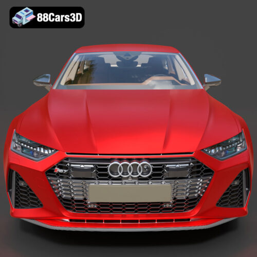 Audi RS7 Sportback 2020 3D Model Download STL FBX OBJ GLB Blend - Gallery Image 4 Audi RS7 Sportback 2020