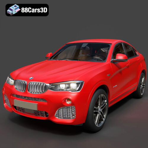 BMW X4 2015 3D Model Download STL FBX OBJ GLB Blend - Gallery Image 8 BMW X4 2015
