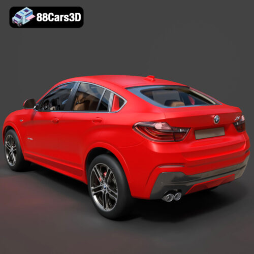 BMW X4 2015 3D Model Download STL FBX OBJ GLB Blend - Gallery Image 6 BMW X4 2015